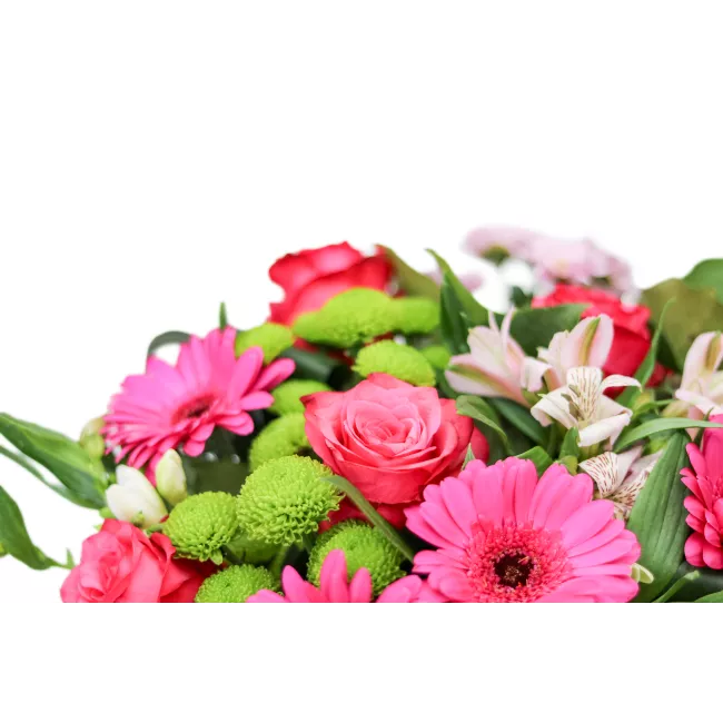 Kytice růžových květů